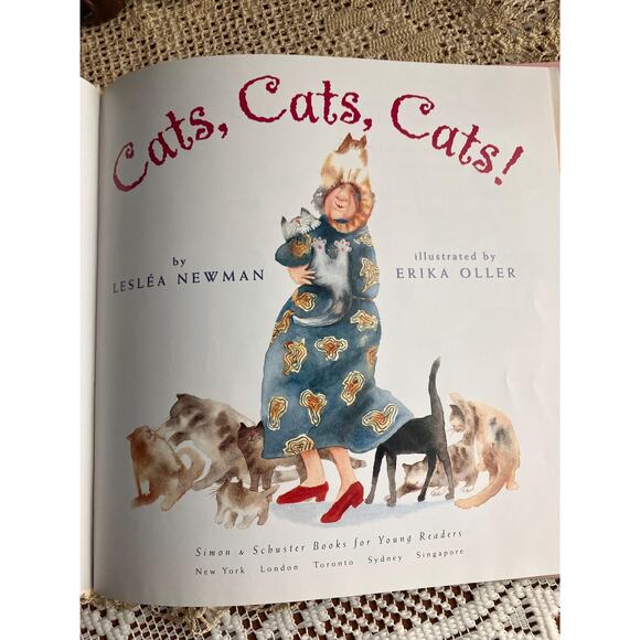 2001 Cats, Cats, Cats! by Leslea Newman, Illustrated by Erika Oller - Picture 4 of 6